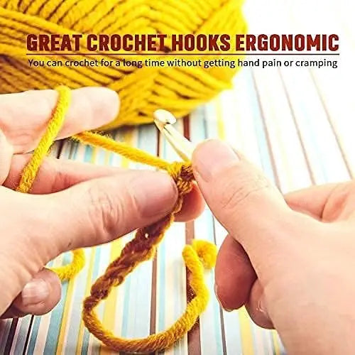9-Piece Ergonomic Crochet Hooks