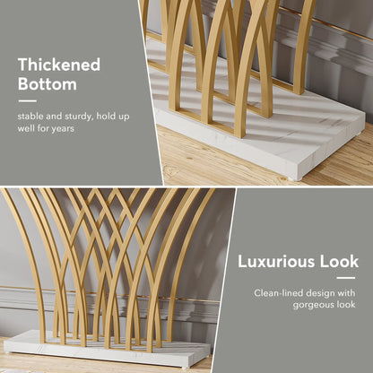 59 inch Gold Console Table