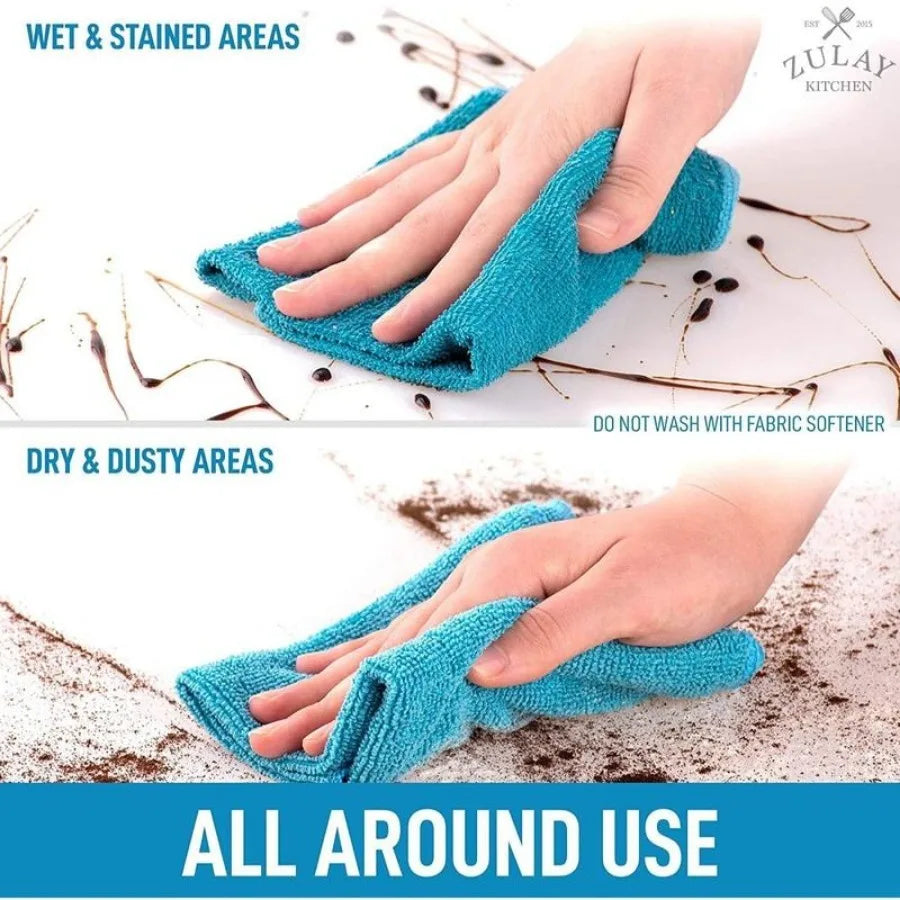 10-Pack Microfiber Cleaning Cloths