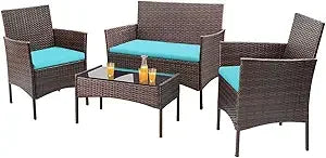 4 Pieces Outdoor Patio Furniture