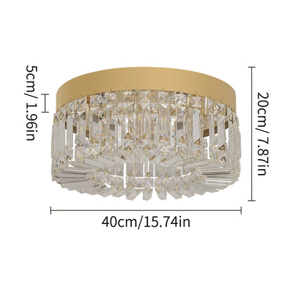 Gold Luxury Crystal Ceiling Lamp