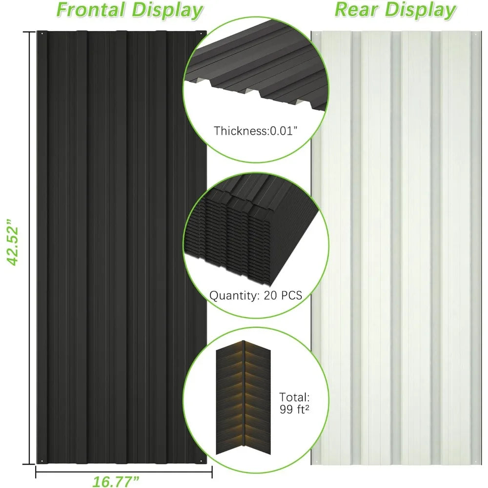 Metal Roof Panels 20 pcs