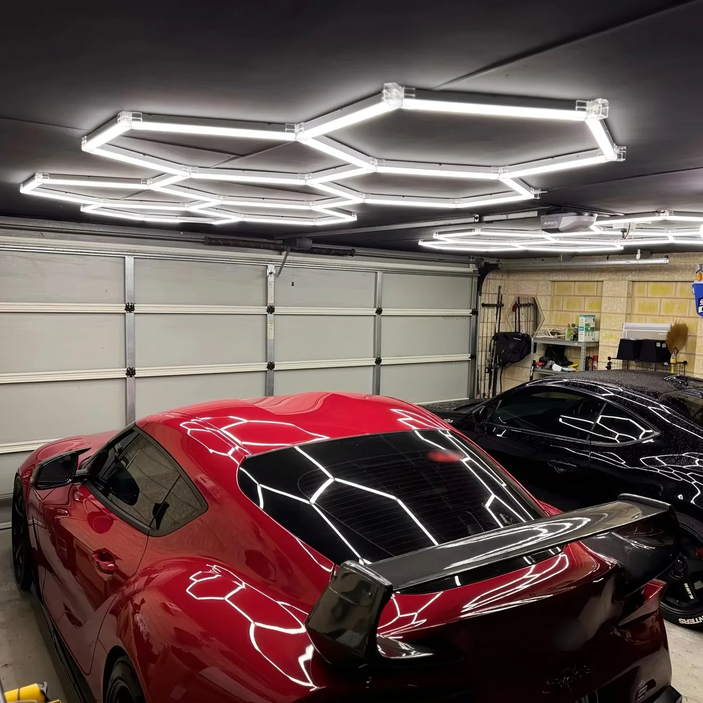 6500K Cool White Hexagon LED Lighting