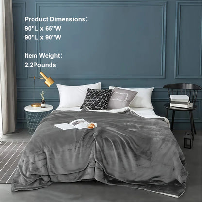 Fleece Bed Blanket Twin Size