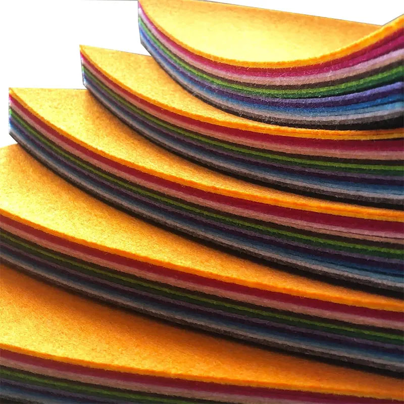 10-40Pcs Assorted Color Felt Fabric Sheets