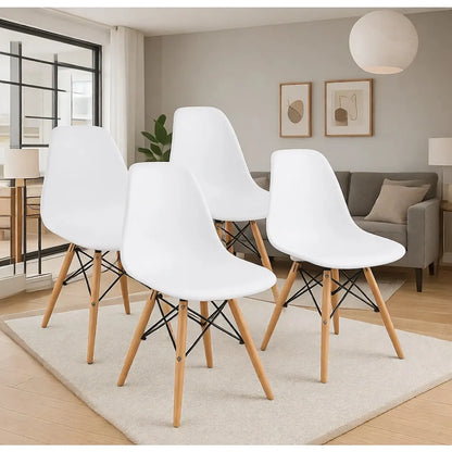 Modern Shell Dining Chair Set of 4