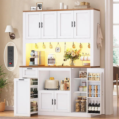 71 Inch Wide Pantry Cabinet