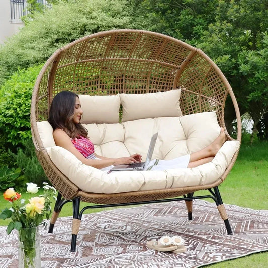 Lounge Chair-Double Egg Chair