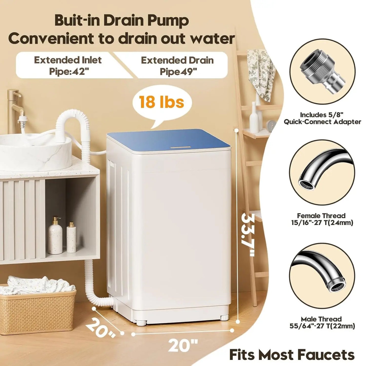 Portable Washer and Dryer Set