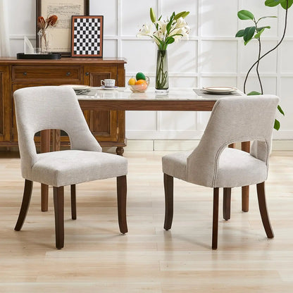 Wooden Dining Chairs Set of 2