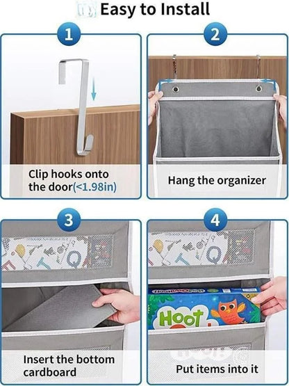 Bedroom Door or Wall Mounted Storage Hanging