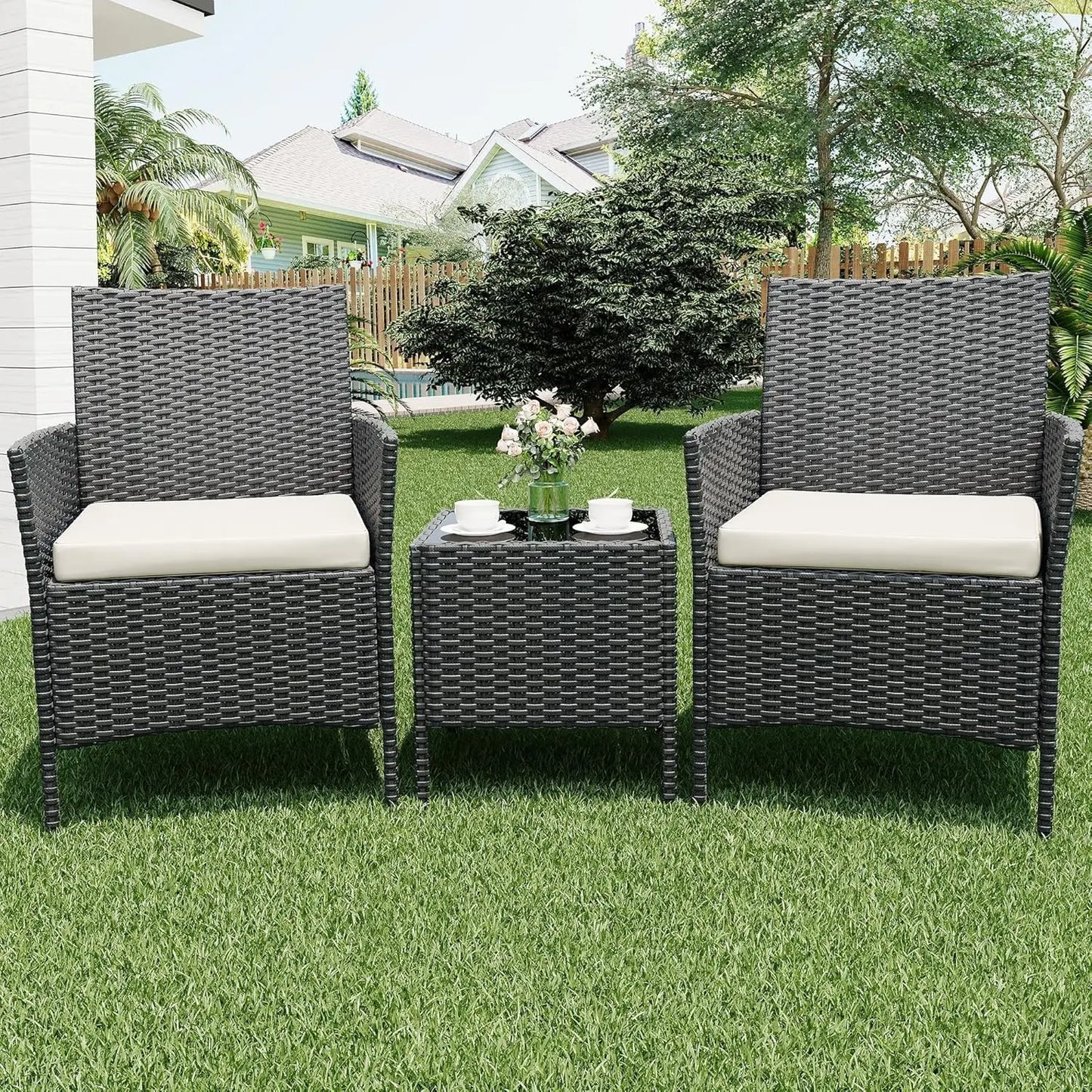3 Piece Patio Furniture Set