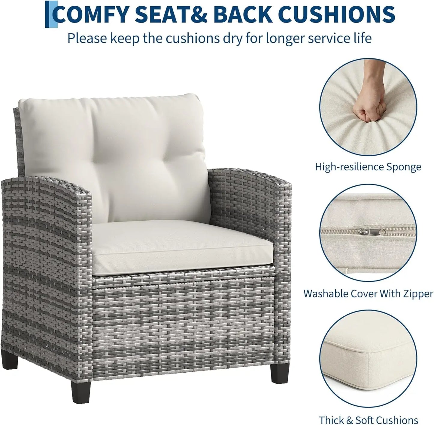 3 Piece  Patio Furniture Set