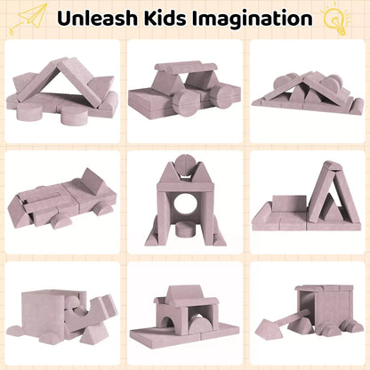 Modular Kids Play Couch,Child Sectional Sofa,Fortplay Bedroom and Playroom Furniture for Toddlers,Convertible Foam&Floor Cushion