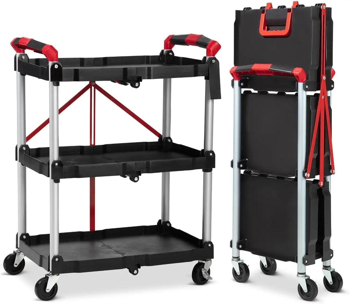 3 Tier Rolling Cart, 167Lbs