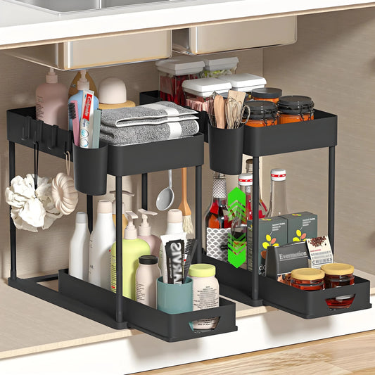 2-Pack Under Sink Shelves