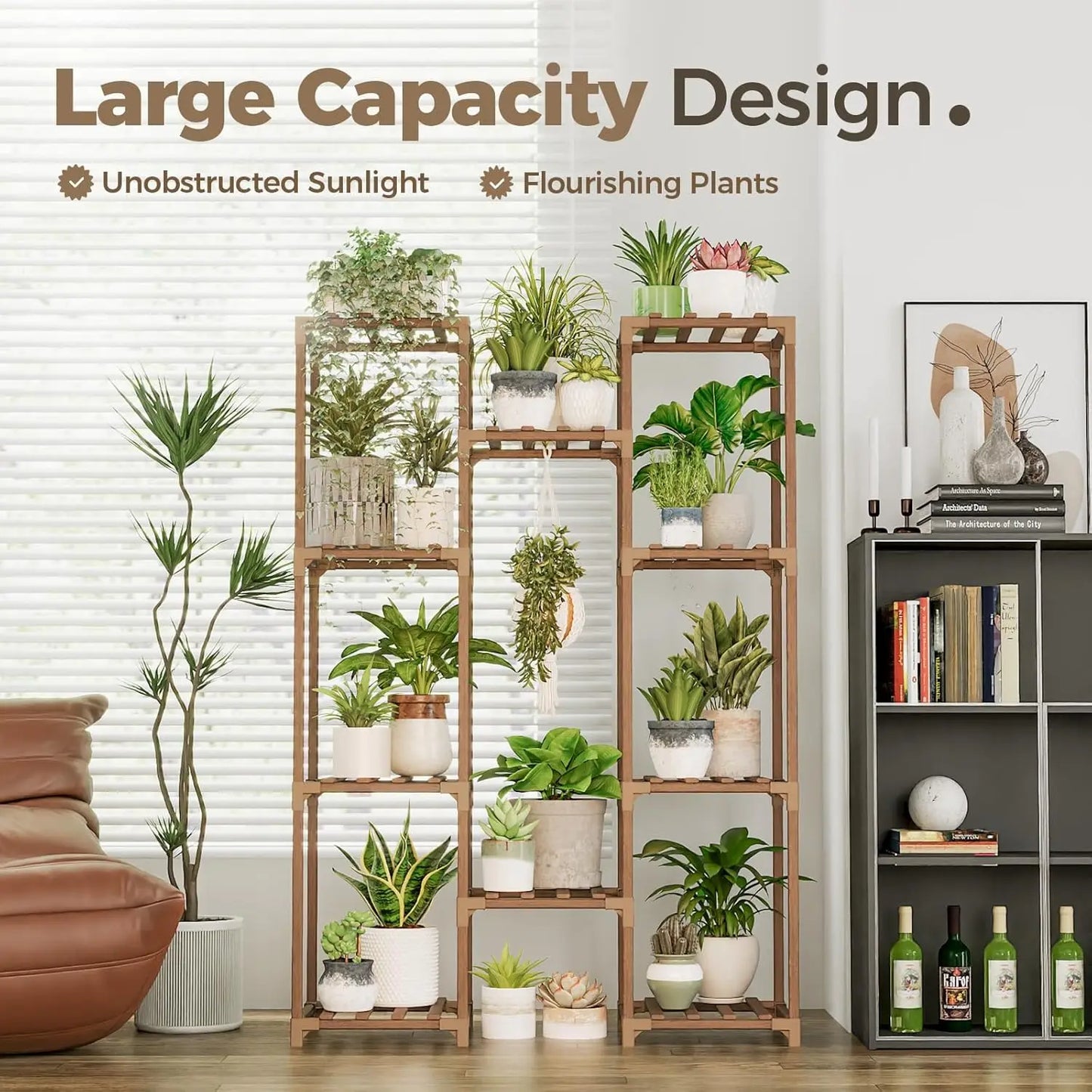 Large Wooden Plant Stand