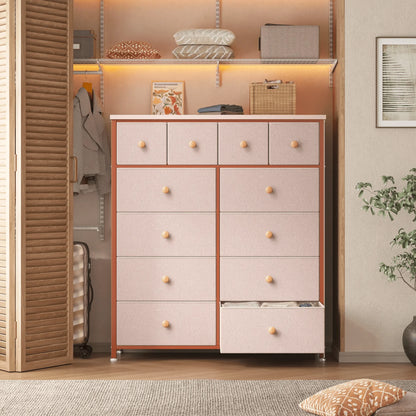 12-Drawer Tall Fabric Dresser