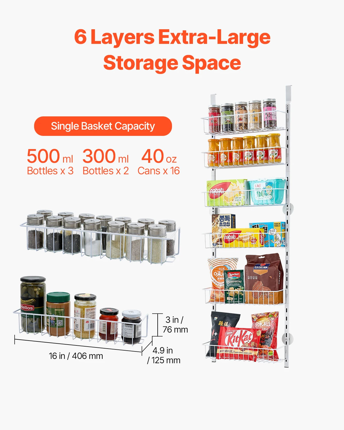 6/8/9/10 Tier Over the Door