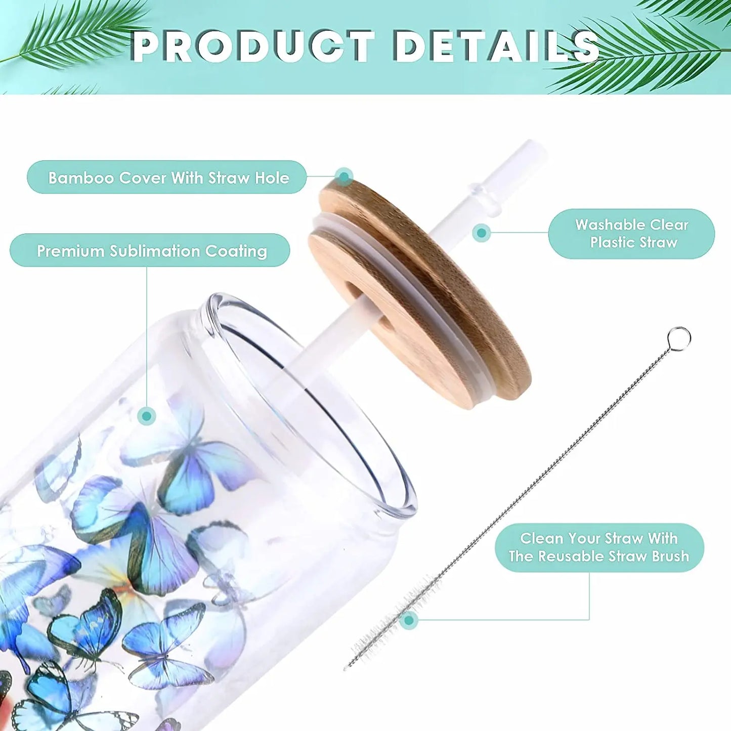 HTVRONT 8/4 Pack 16OZ Clear/Frosted