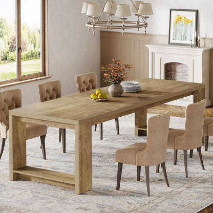 86.61-Inch Dining Table for 6-8 People