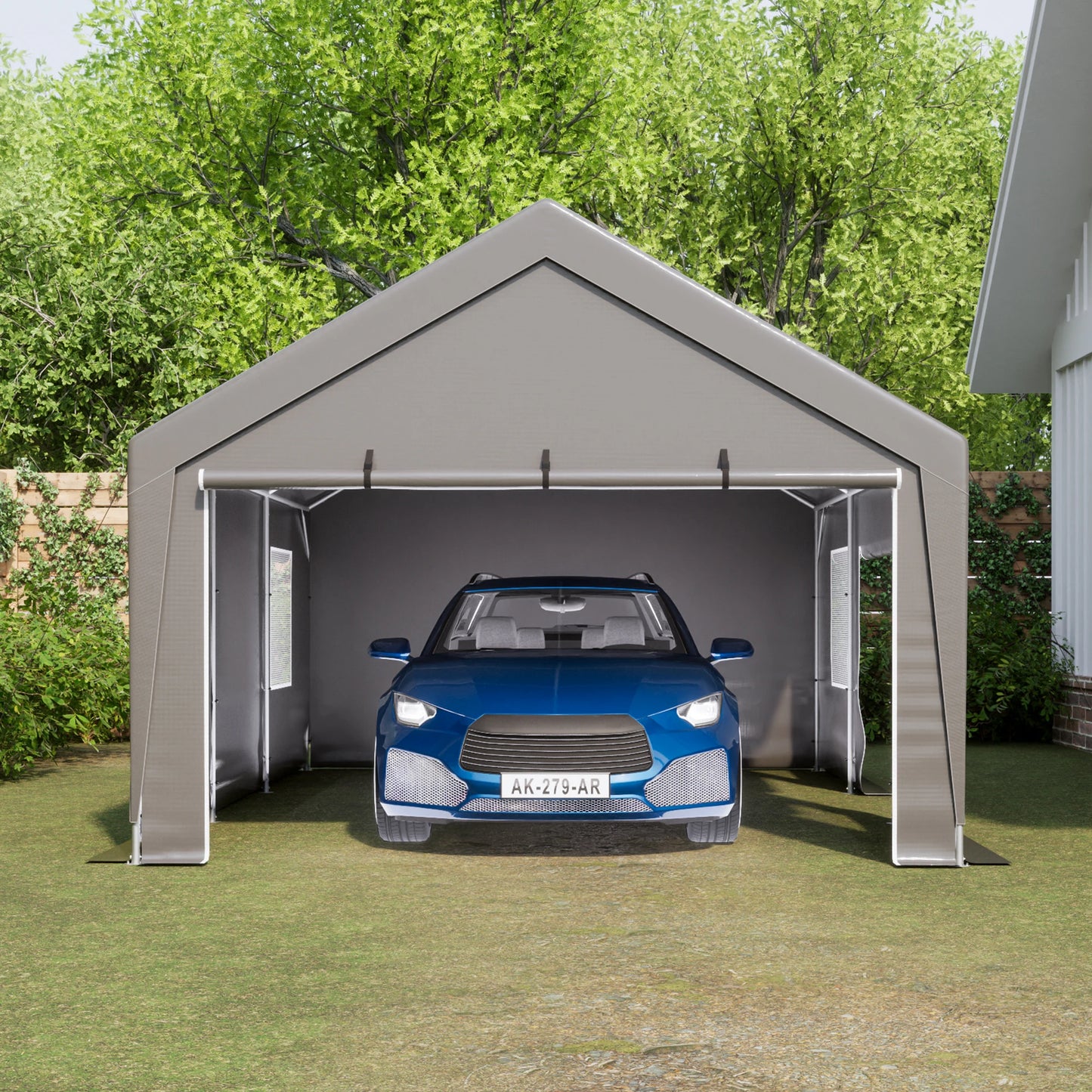 13x20 Heavy Duty Steel Carport