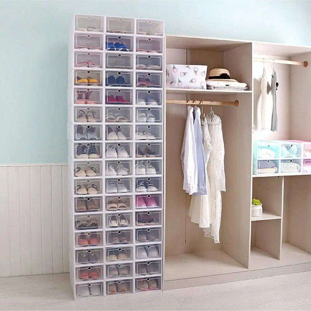 20PCS/24PCS Foldable Flip Shoe Boxes Set