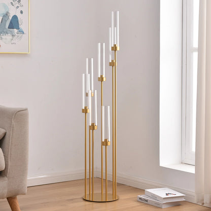 4 Sets 7 Arms Floor Candelabra