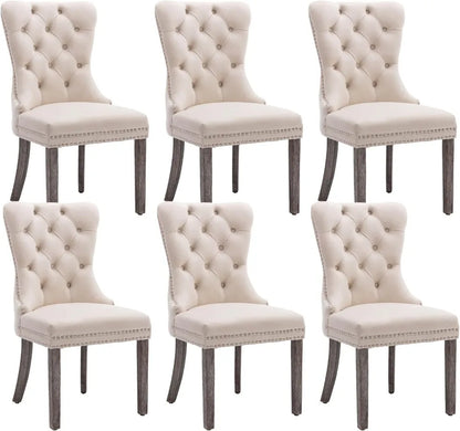 Velvet Dining Chairs Set of 6