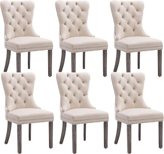 Velvet Dining Chairs Set of 6