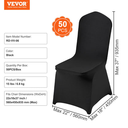 50PCS Spandex Chair Cover