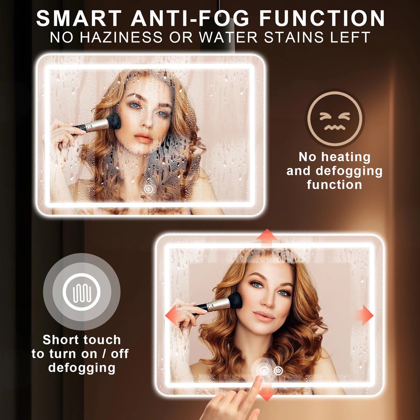 32x40 inch LED Bathroom Mirror