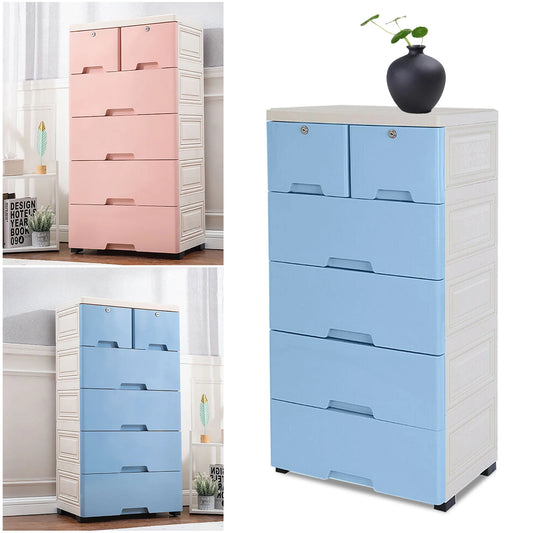 Classic 6 Drawer Plastic Dresser