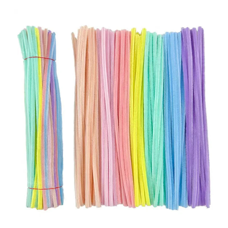 10/50/100 Glitter Chenille Stem Pipe Cleaner
