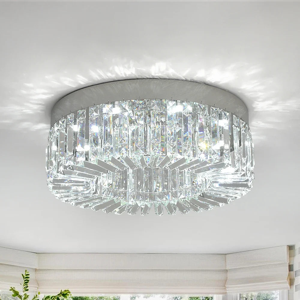 Gold Luxury Crystal Ceiling Lamp