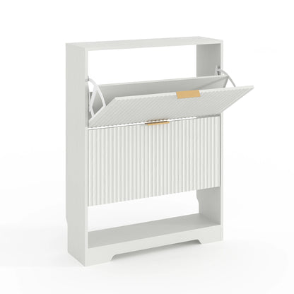 Narrow Shoe Storage Cabinet