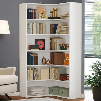 Corner Bookshelf with Baffles