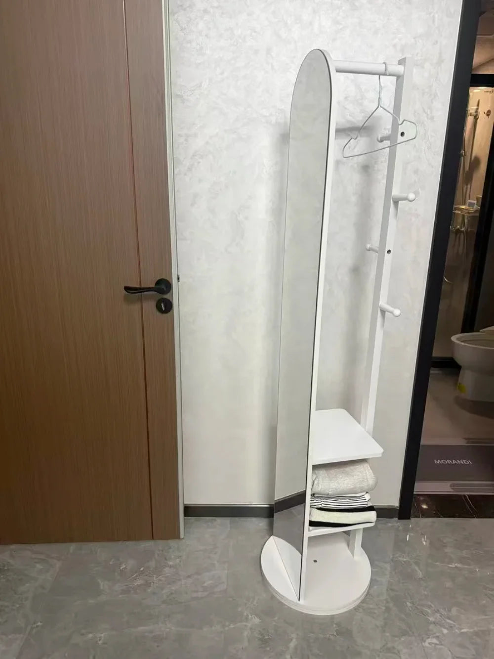 Solid Wood Floor Mirror