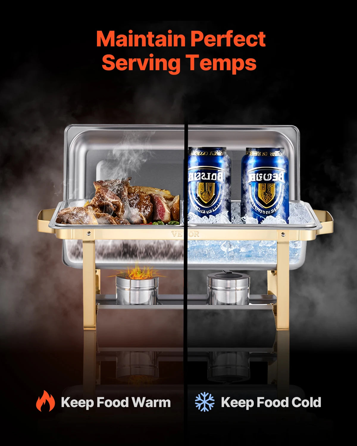 8 Qt 4 Pack Chafing Buffet Set