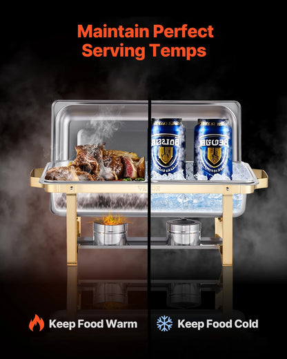 8 Qt 4 Pack Chafing Buffet Set