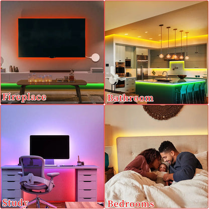 16ft/49ft/98ft/196ft Long LED Strip Lights