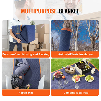 35/65 lbs Moving Blankets 12 Packs
