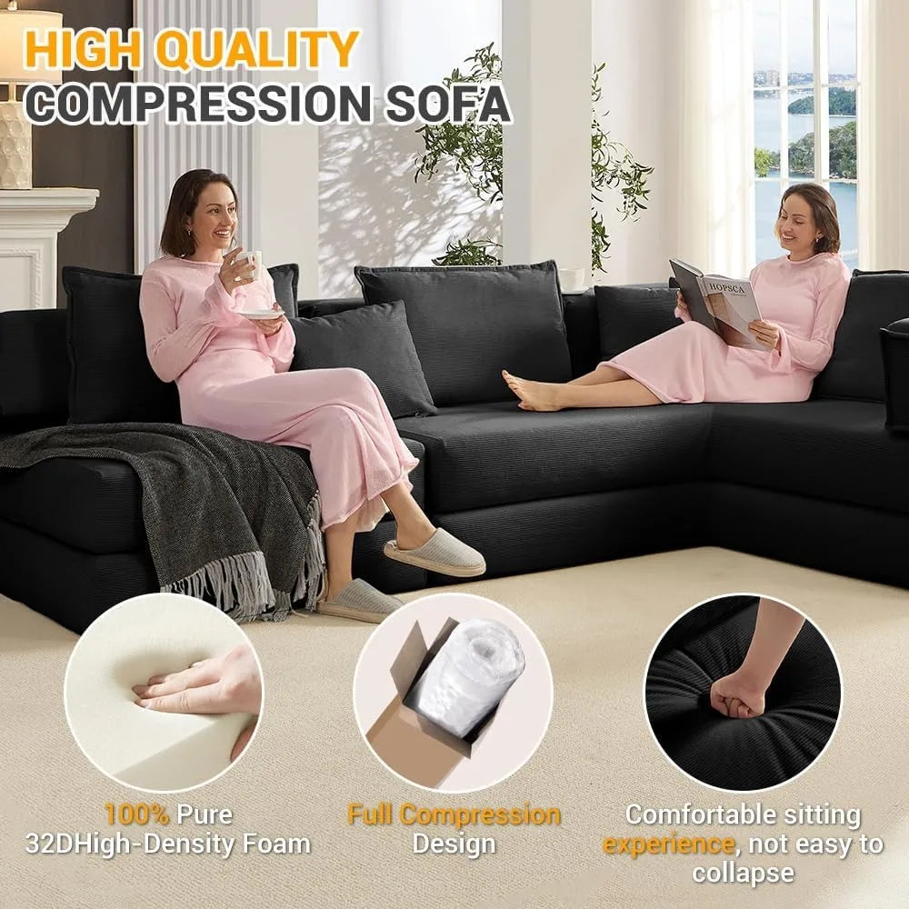 Boneless Sectional Couches