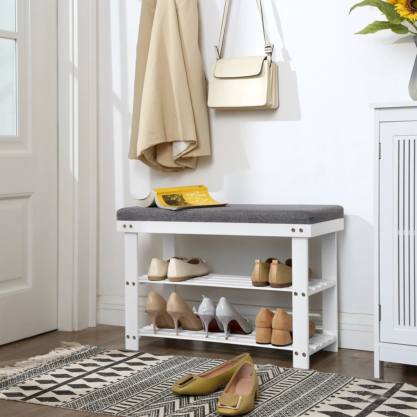 3-Tier Bamboo Stable Shoe Organizer