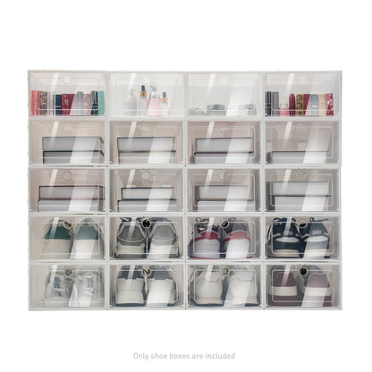 20PCS/24PCS Foldable Flip Shoe Boxes Set