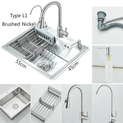 Brushed Nickel Stainless Steel Kitchen