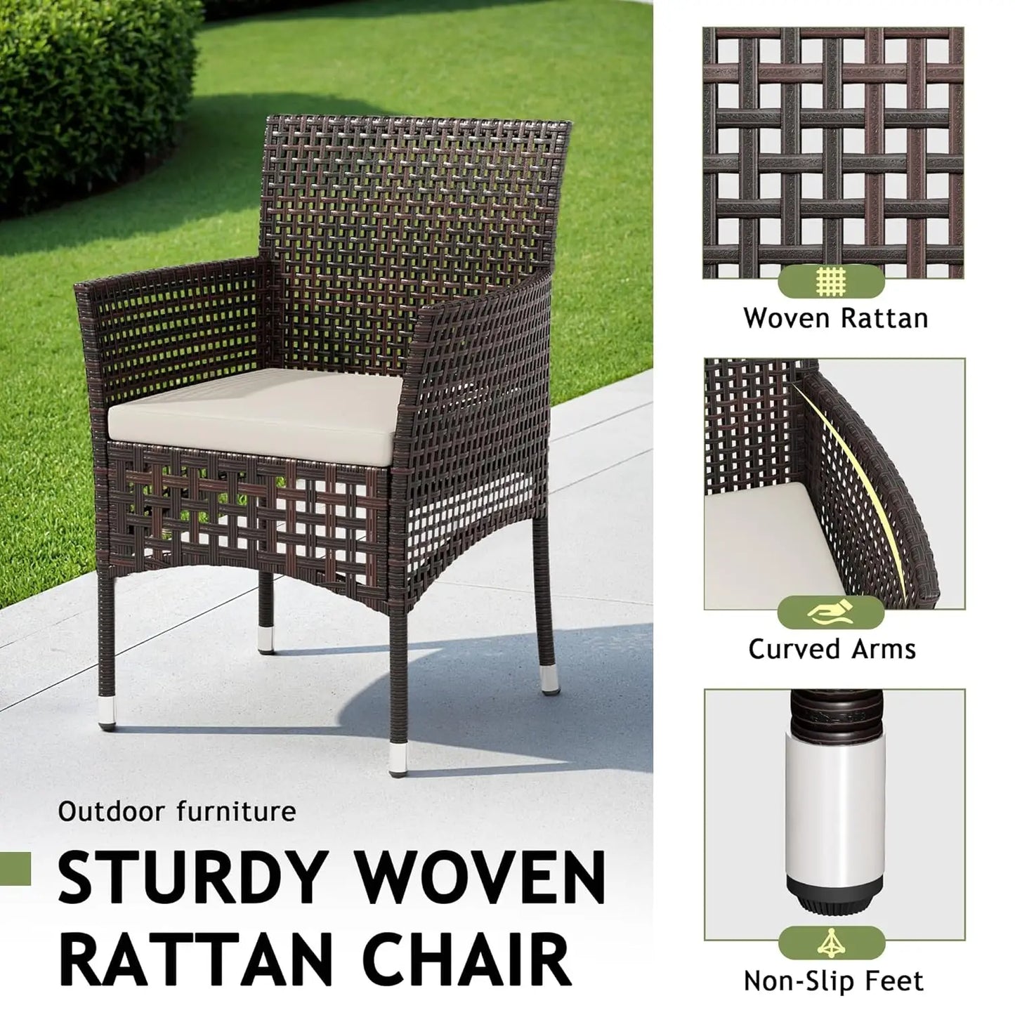 Outdoor 3 Piece Patio Furniture
