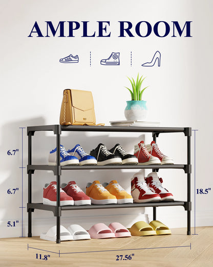 3-Tier Shoe Rack