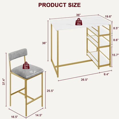 2-Person Dining Table Set