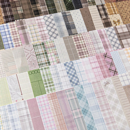50pcs creative plaid Decor Scrapbook